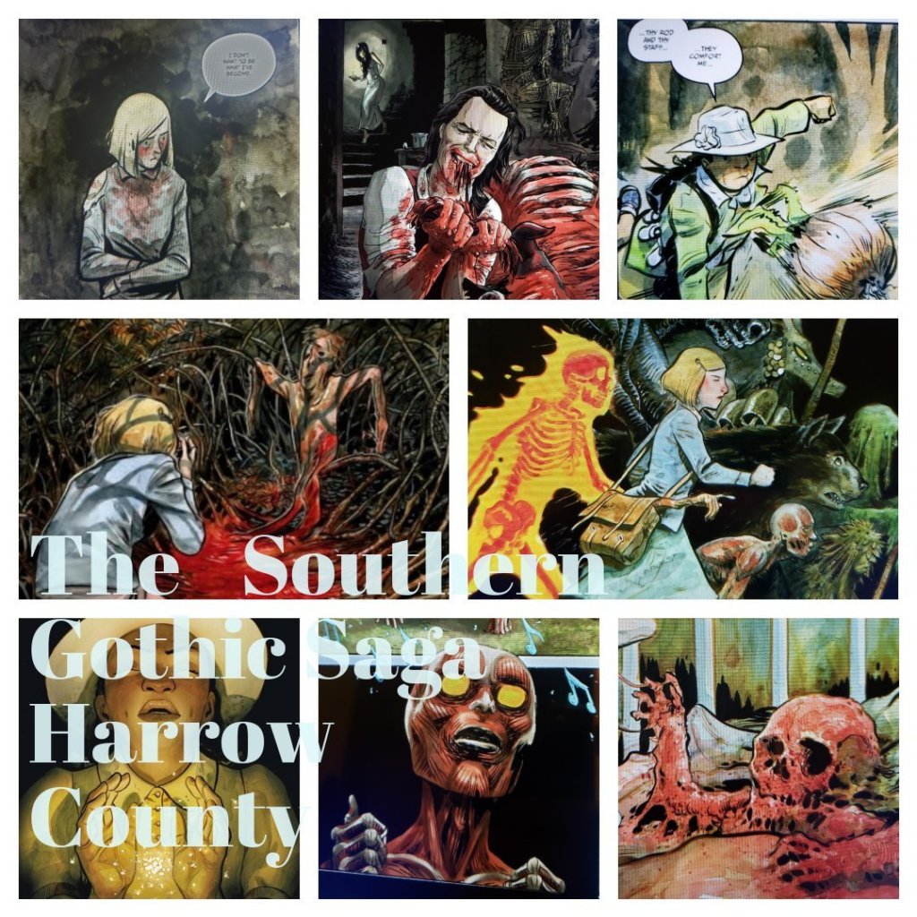 harrow county photo collage