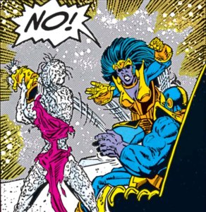 Nebula taking the gauntlet