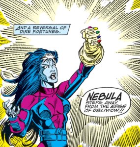 Nebula in control of the gauntlet