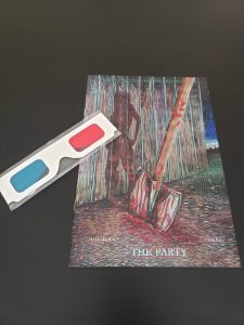 The Party cover art and 3D glasses