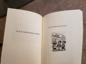 basically blank pages from black comic book history