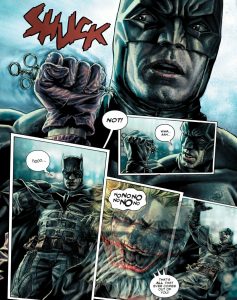 page from Batman: Damned with batman and the joker
