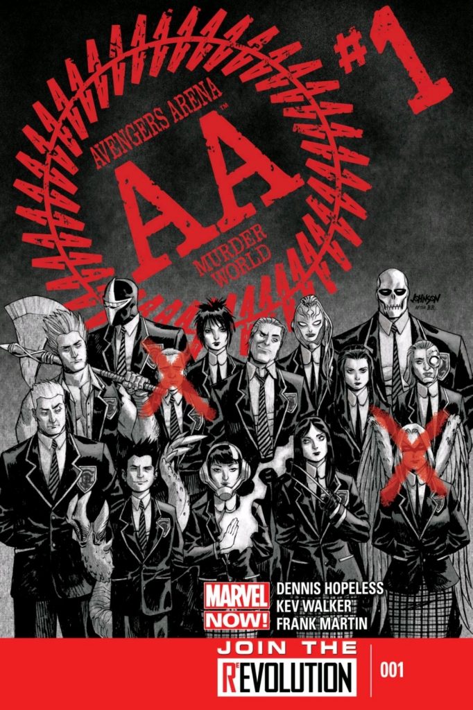 avengers arena marvel comics cover