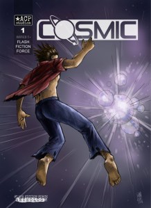 Cosmic flash fiction anthology cover