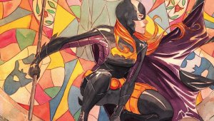 batgirl and stained glass