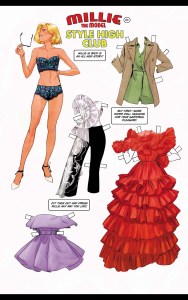 millie the model fashion cut outs