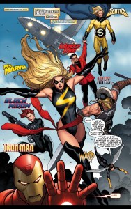 cluttered marvel heroes