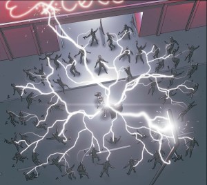 spider woman with lightning powers