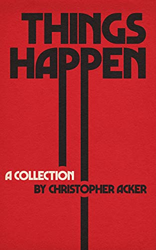 things happen collection cover red background black text