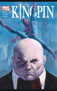 kingpin 2003-2004 cover with kingpin and spiderman