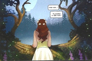persephone with flowers in her hair