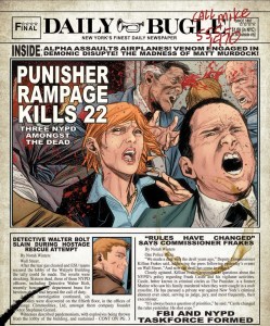 punisher newspaper headline