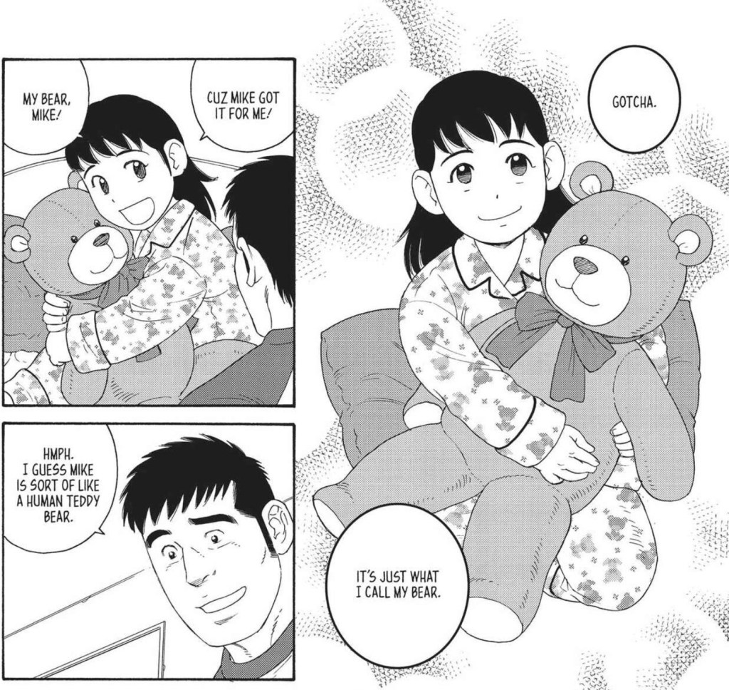 Kana names her bear Mike in My Brother's Husband