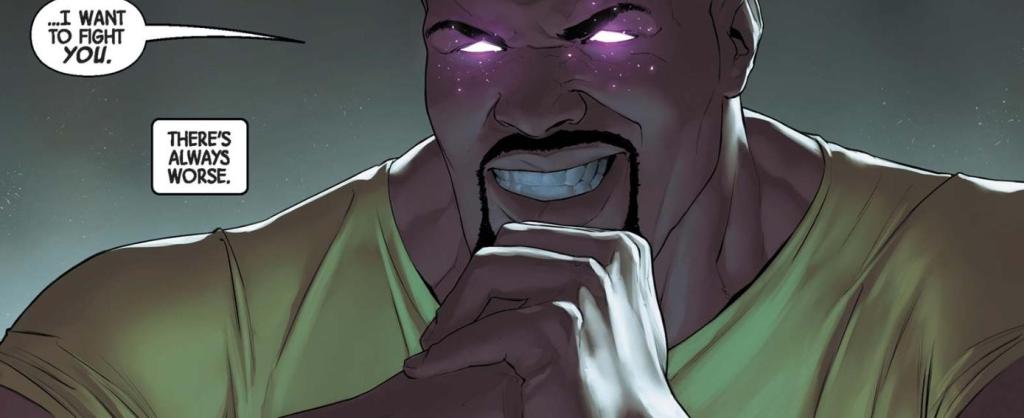 Luke Cage under Purple Man control