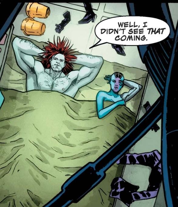 Tryco Slatterus and Nebula in bed